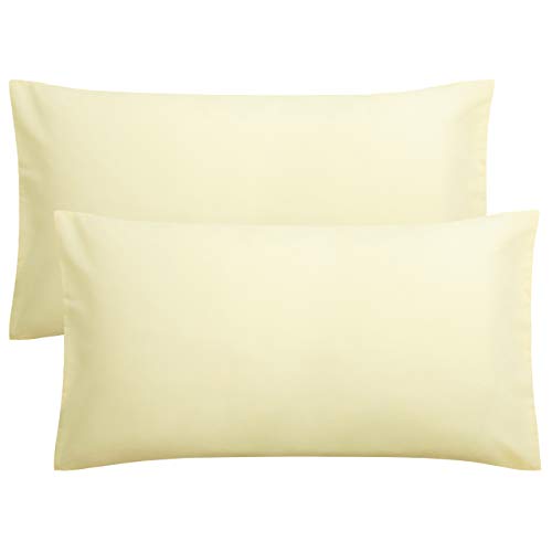FLXXIE 2 Pack Microfiber King Pillow Cases, 1800 Super Soft Pillowcases with Envelope Closure, Wrinkle, Fade and Stain Resistant Pillow Covers, 20x36, Ivory