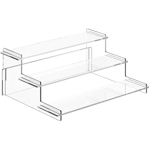 JD Concept Acrylic Risers Display Stand, Display Shelf for Figures and Collection Cover