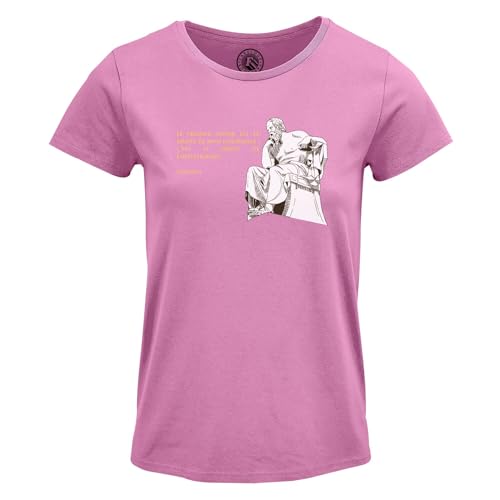 T-shirt femme col rond Socrate anti-déformation | T-shirt citation philo coupe ajustée