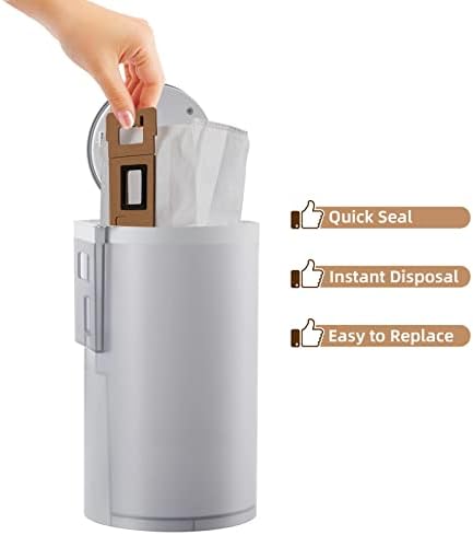 8 Pack Dust Bag for Roborock S7 / S7+ Vacuum Cleaner Auto-Empty Dock, 3L Large Capacity Replacement Bag
