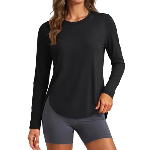 MAGCOMSEN Women's UPF 50+ Sun Shirts Long Sleeve UV Protection Shirt Quick Dry Lightweight Workout Athletic Hiking Tops