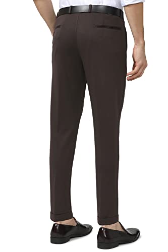 Image of Peter England Men's Carrot Fit Work Utility Pants