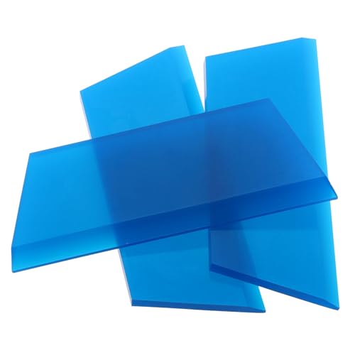 FUNOMOCYA 3 Piezas Kit Herramientas para Aplicar Película de Vinilo para Coche Espátula Profesional de Tendón de Res Raspador para Alisar Vinilo y Pintado con Tiras Reemplazables Azules