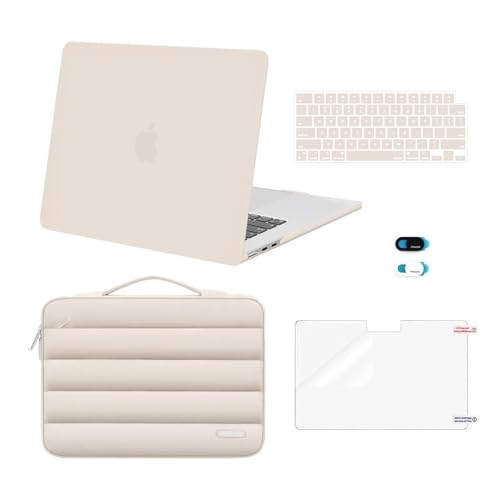 MOSISO Compatible with MacBook Air 15 inch Case M5 2026 M4 M3 M2 2025-2023