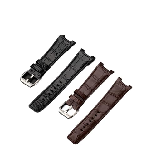 Bracelet cuir alligator compatible IWC Ingenieur IW378509 extrémité crantée