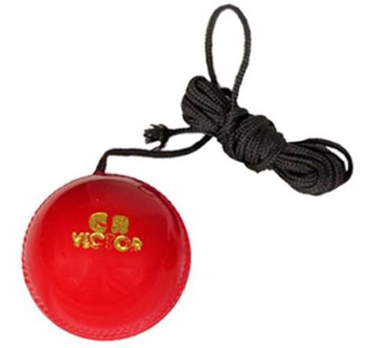 L'AVENIR Sports Cricket Hanging/Practice/Training Ball - Perfect Cricket Training PVC Ball (1 Red)-image-33