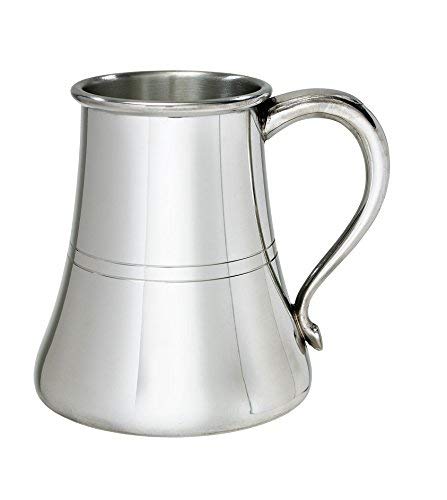 Wentworth Pewter – Ships 1 Pint Pewter Tankard – Classic Nautical Beer Mug Inspired by Maritime Tradition – a Gift for Sailors, Weddings – Engraving Available (1 Pint Ships Tankard)