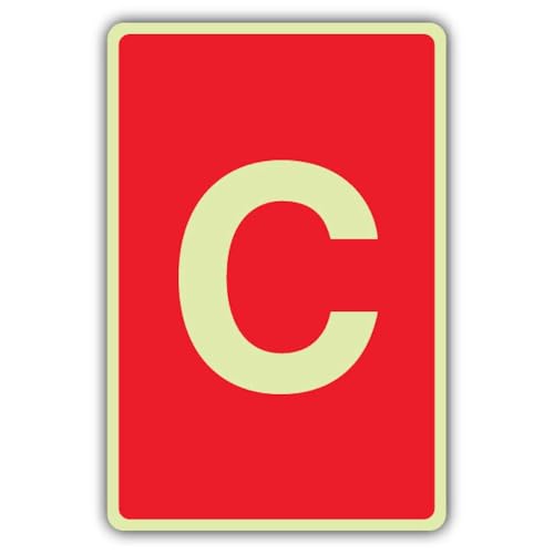 Panneau de sécurité double lueur V Safety étiquette photoluminescente adhésive