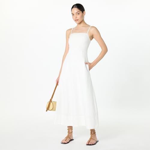 The Drop Women's Daphne Square Neck Linen Maxi Dress4