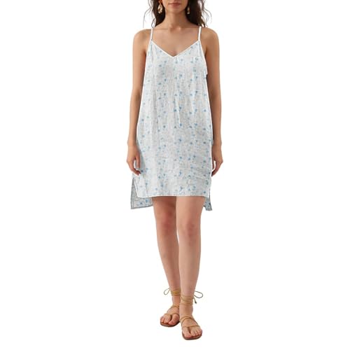 Robe de plage sans manches en lin fluide pour les loisirs d'été