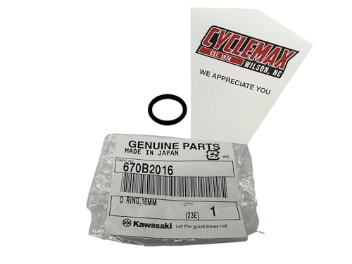 Cyclemax One Pack compatible with Kawasaki O-Ring 16mm 670B2016 Contains One O-Ring 16mm 670B2016 and a Funnel