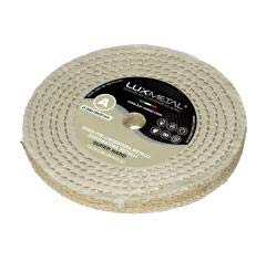 Disco para rueda de prepulido abrasivo Lux Metal de sisal/algodón A Hard 200 mm para desbaste arañazos óxido y óxido para pulir aluminio acero inoxidable latón cobre bronce hierro Cover