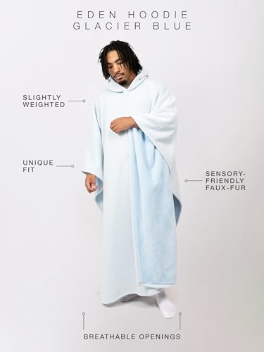 Image of FREE THE SHEEP Eden Hoodie - Oversized Weighted Hoodie Cloak with Ultra-Soft Faux Fur Liner