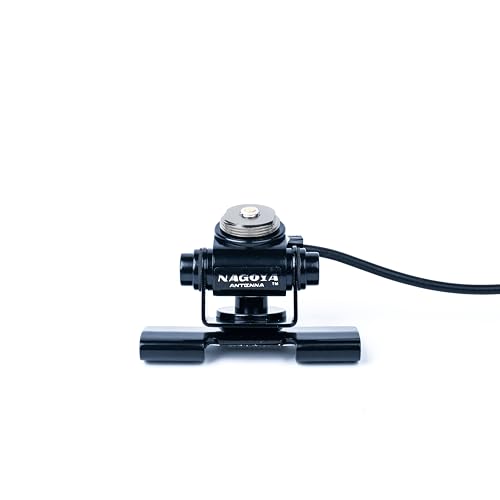 Nagoya RB-700N Premium NMO Lip Mount for Antennas - Multi-Axis Adjustable, No-Drill Installation for Trucks, SUVs, Cars - includes 20' RG-58A/U Cable & PL-259 Connector, with Protective Rain Cap