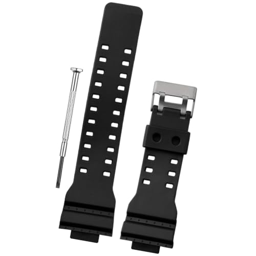 Image of DBLACK ''CDS3'' 16MM Resin Watch Strap / / Best Replacement, Compatible Strap with CASI0 Gshock GD-120, GA-100, GA-110, GA-100C & Other Model Watches