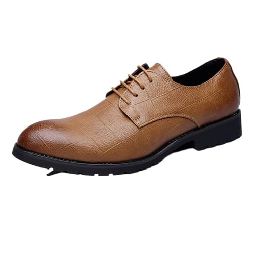 Classic Lace Up Comfort Orthopedic Brogue French Business Leather Oxford Dress Shoes for Men