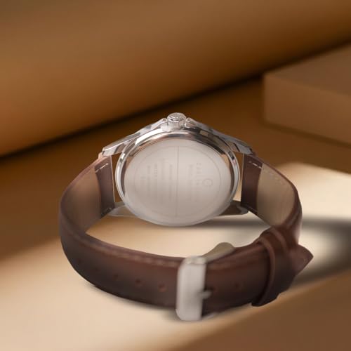 Image of Carlington Aristocrat Series Analog Day & Date Watches for Men with Premium Leather Strap - CT 1073