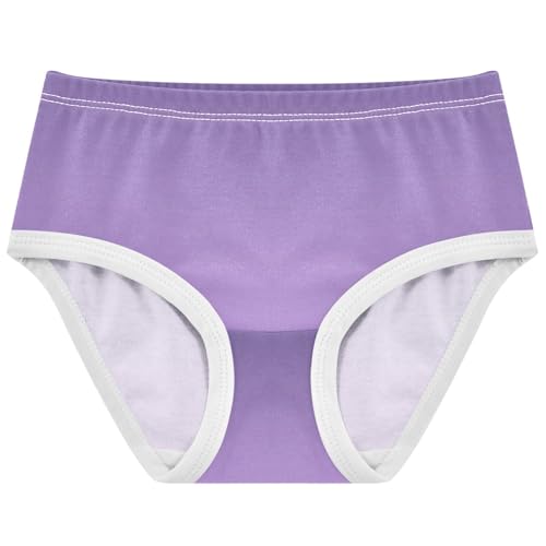 Joisal Cotton Girls Underwear Toddlers Violet Mauve Gradient Ombre Panties Little Girl Durable Kids Briefs Undies 2t