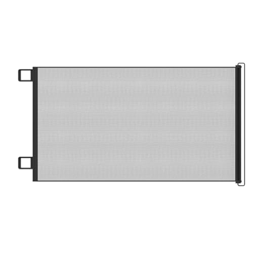 Cancelletto estensibile per scale - cancelletto retrattile per animali, barriera di protezione per scale, avvolgibile per cani | Cancelletto estensibile per cani, barriera in rete di sicurezza p