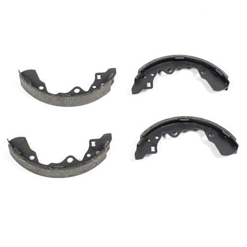 Image of PowerStop Rear Parking Brake Shoes for Ford Escort 1991-93 |Escort 1997-03 |Probe 1989-92 |Mazda 323 1990-91 |626 1988-92 |Mazda MX-6 1988-92 - Brake Shoe Replacement, B721