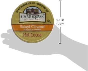 Grove Square Salted Caramel Hot Cocoa, 12 Single Serve Cups by Samplers