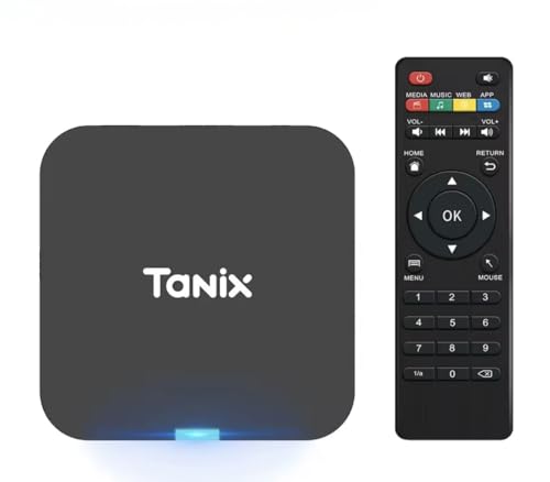 TANIX TX1 Android 10.0 TV Stick, Allwinner H313 Quad-Core Processor, 2GB RAM 16GB Storage, 4K HDR Mini Streaming Media Player, WiFi Smart TV Box with Remote Control