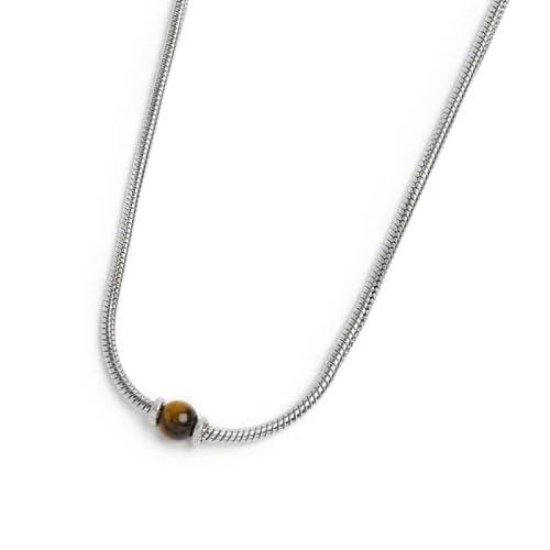 Collier homme oeil de tigre Marlù NADIR pour un style élégant au quotidien