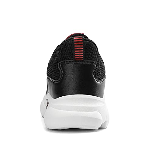 Zhousensen Tênis de basquete masculino leve, sola macia, casual, esportivo, moderno, corrida, Preto