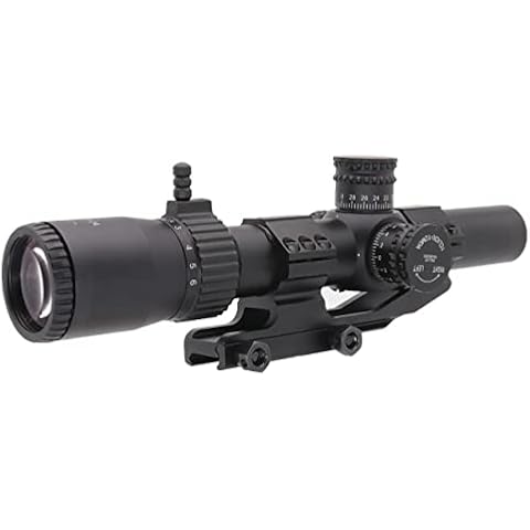 SHOTAC Rifle Scope 1-6X24, Hunting Riflescope with 30mm Tube,High Resolution Waterproof&Shock Proof Cover