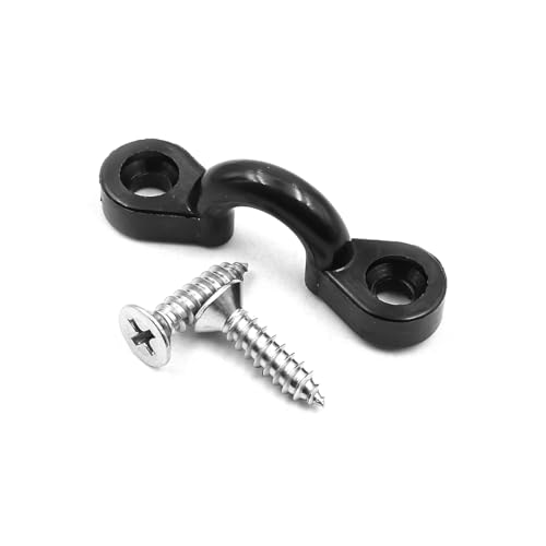 NUZAMAS Set mit 10 Kajak-Pad-Ösen-Set, Kajak-Spannschlaufen, Deck-Rigging-Set, Nylon-Padeye mit 20 Schrauben für Boots-Kanu-Kajak-Zubehör