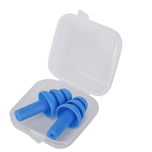 Image of MKSL Ear Plugs Soft Silica Gel Noise Reduction for Sleeping /Meditation /Swimming Adult /Child /Reusable for Travel - 5 Pairs - Random Color