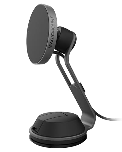 Image of Scosche MagicMount Charge Pro Qi2 Home /Office MagSafe Suction Mount, 15W Fast Wireless Charger Magnetic Cell Phone Holder Compatible with iPhone 16 /15 /14 /13 /12 Pro Max Plus and Samsung Galaxy S25