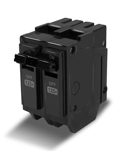 THQL21125 2-Pole 125-Amp Circuit Breaker Repalce for GE 125 AMP Breaker Fit for GE Distribution Panel Plug-in 120/240V