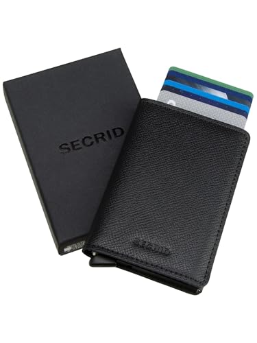 Image of Secrid Slim Wallet Original Leather With Rfid Safe Card Case