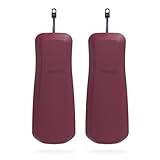 MISSION Boat Gear Maven Pontoon Boat Fenders Pack of 2, Premium Pontoon Bumpers for Docking Set with Secure Fit Lip and Integrated Strap, Non Marking Closed Cell Foam Dock Protection (Burgundy)
