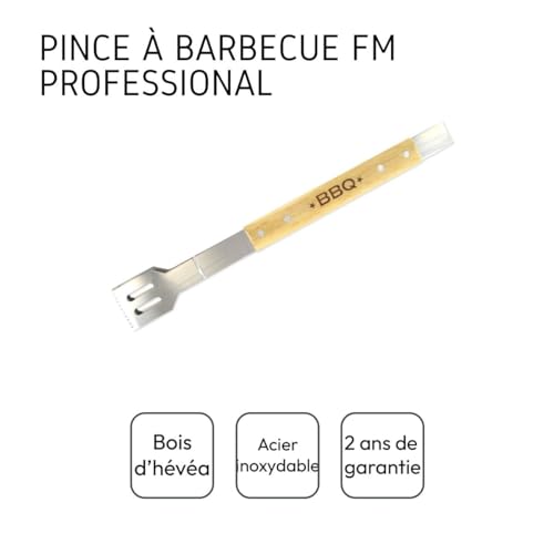 Pinca Para Churrasco Bbq - 39.5 Cm Fackelmann Marrom/Prata