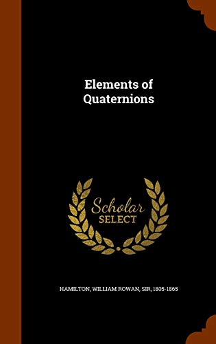 Elements of Quaternions 134384942X Book Cover