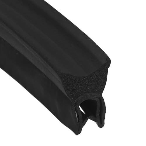Image of PATIKIL Automotive Door Weather Stripping, 3.2FT EPDM Car Door Rubber Edge Trim Seal Strip Gasket with Top Bulb for Electrical Cabinet Cars Boat RVs Truck (Black, 15mm W x 24mm H)