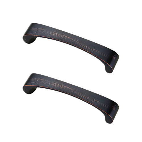 Preisvergleich Produktbild DaoRier 2 Stück Möbelgriffe Modern Mode Schubladegriff Schrankgriffe Relinggriff für Schlafzimmer Schranktür Küchenschrank (96mm Bohrlochabst)