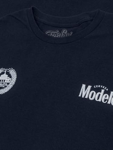 Tee Luv Men's Cerveza Modelo The Fighting Spirit Double Sided Beer Logo T-Shirt2