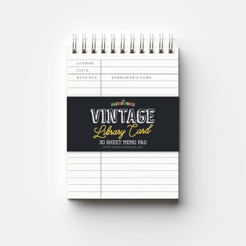 Vintage Library Card Notebook