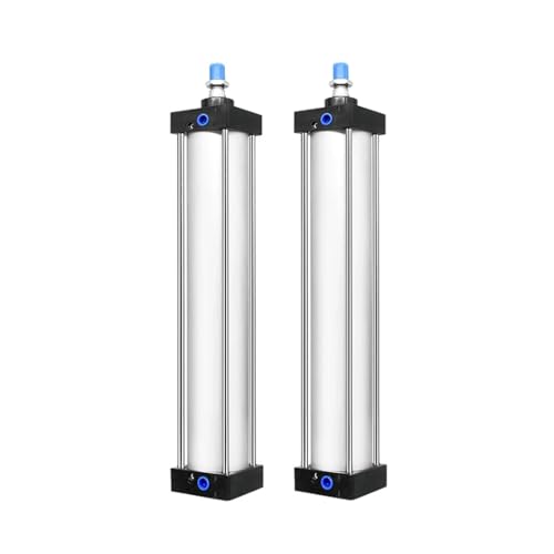 Cilindro neumático de doble efecto en aleación de aluminio con carrera de 300mm 7