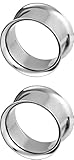 Forbidden Body Jewelry Ear Gauges, Ear Tunnels, Tunnels For Ears, 1 Inch (25mm) Surgical Steel Mirror Finish Double Flared Tunnel Plug Earrings (Sold in Pairs)
