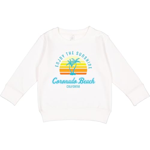 inktastic Summer Enjoy the Sunshine Coronado Beach California in Blue Toddler Sweatshirt 5-6 White 3a7e3