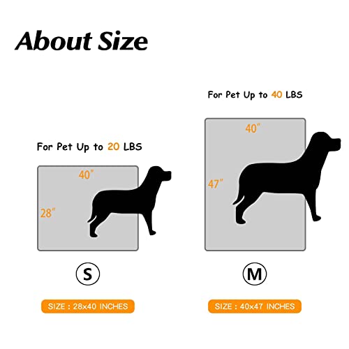 Easycozy Dog Blanket, Cat Blanket,Couch Blanket, Bed Blanket,Wheat Ear Design, Warm and Soft(28 * 40inch) Grey - Image 2