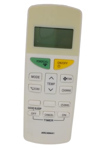 Image of AMAZOR Ac Remote- Model 132 C - ARC484A1 132C Compatible with Daikin Ac Remote Original | Suitable for 1 | 1.2 | 1.3 | 1.5 | 1.8 | 2 | 2.2 | 2.5 | 3 Ton Split and Window Air Conditioner