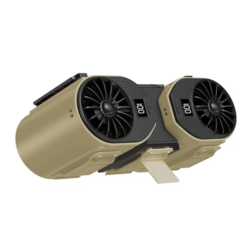 Ventilador de cintura portátil ZYFSHA recargable USB con doble salida de aire