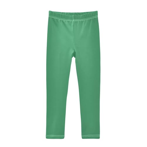 Sea Green Girls Leggings Yoga Pants Dance Pants Tights Trousers Kids Workout Pants, 4T