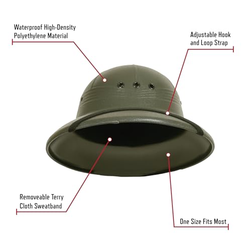 Rothco Pith Helmet - Safari-Style Hat for Sun Protection for Outdoor Adventures