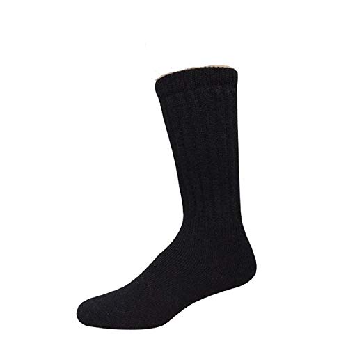 E B Evelyn Brooks Designs Peru Gift Warm & Comfy 100% Baby Alpaca Long Socks, Black